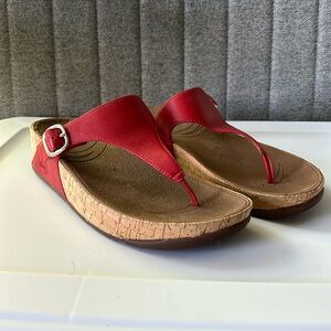 Fillip Red Sandal Size 8